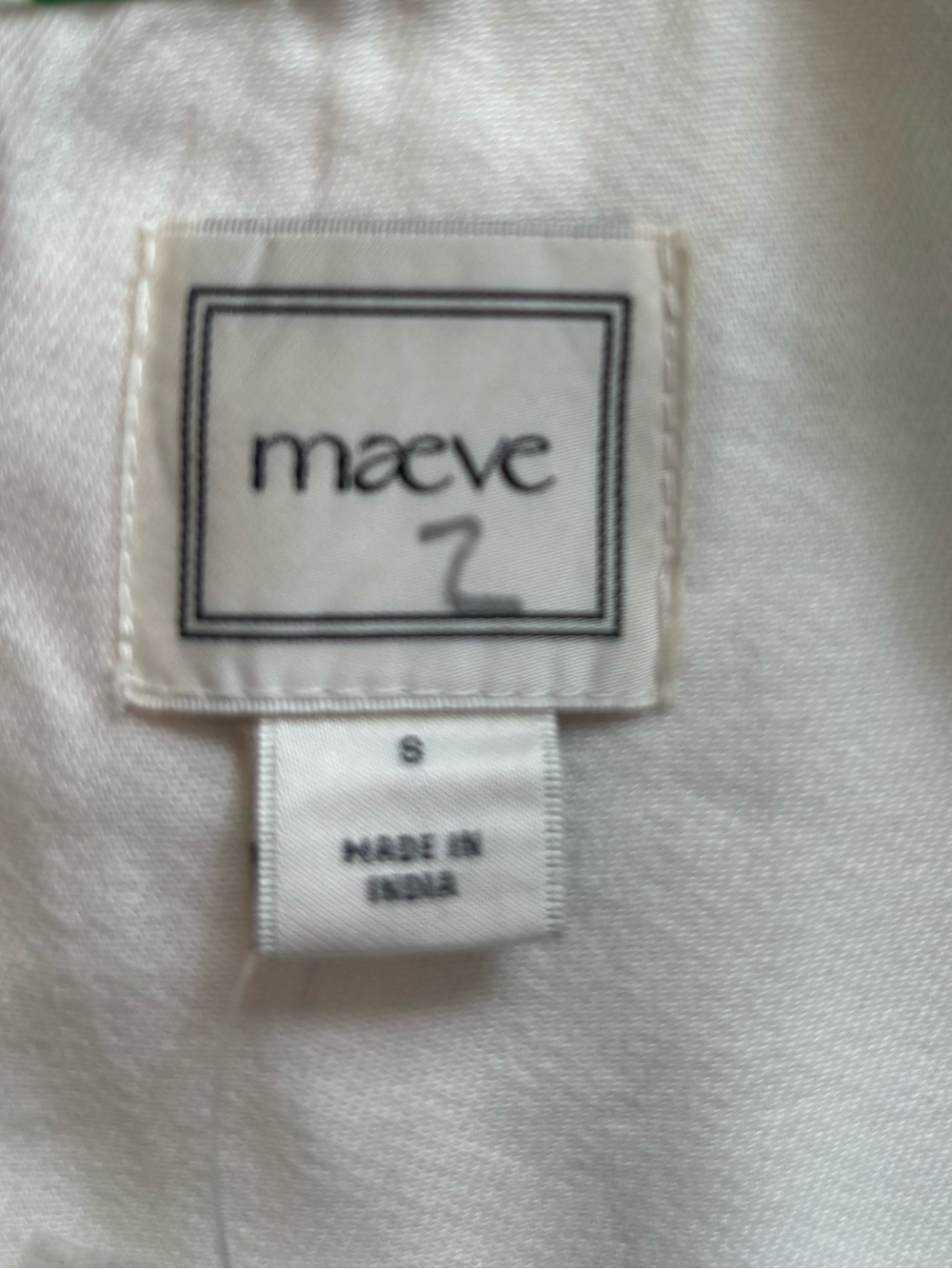 Maeve/Anthropologie Embroidered Shell Tank in White Size S. NWT - Picture 7 of 11